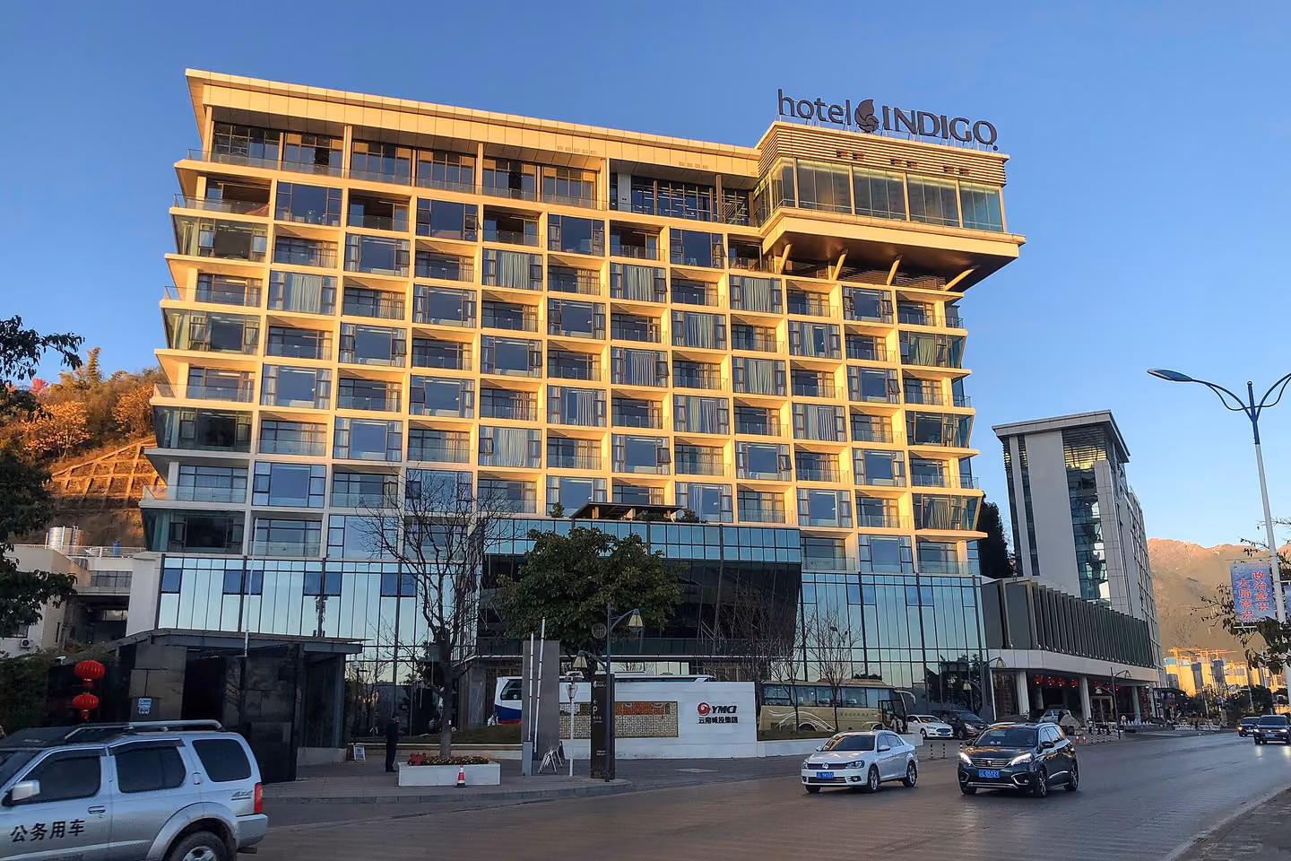 Hotel Indigo Dali Erhai exterior, photographed in 2020