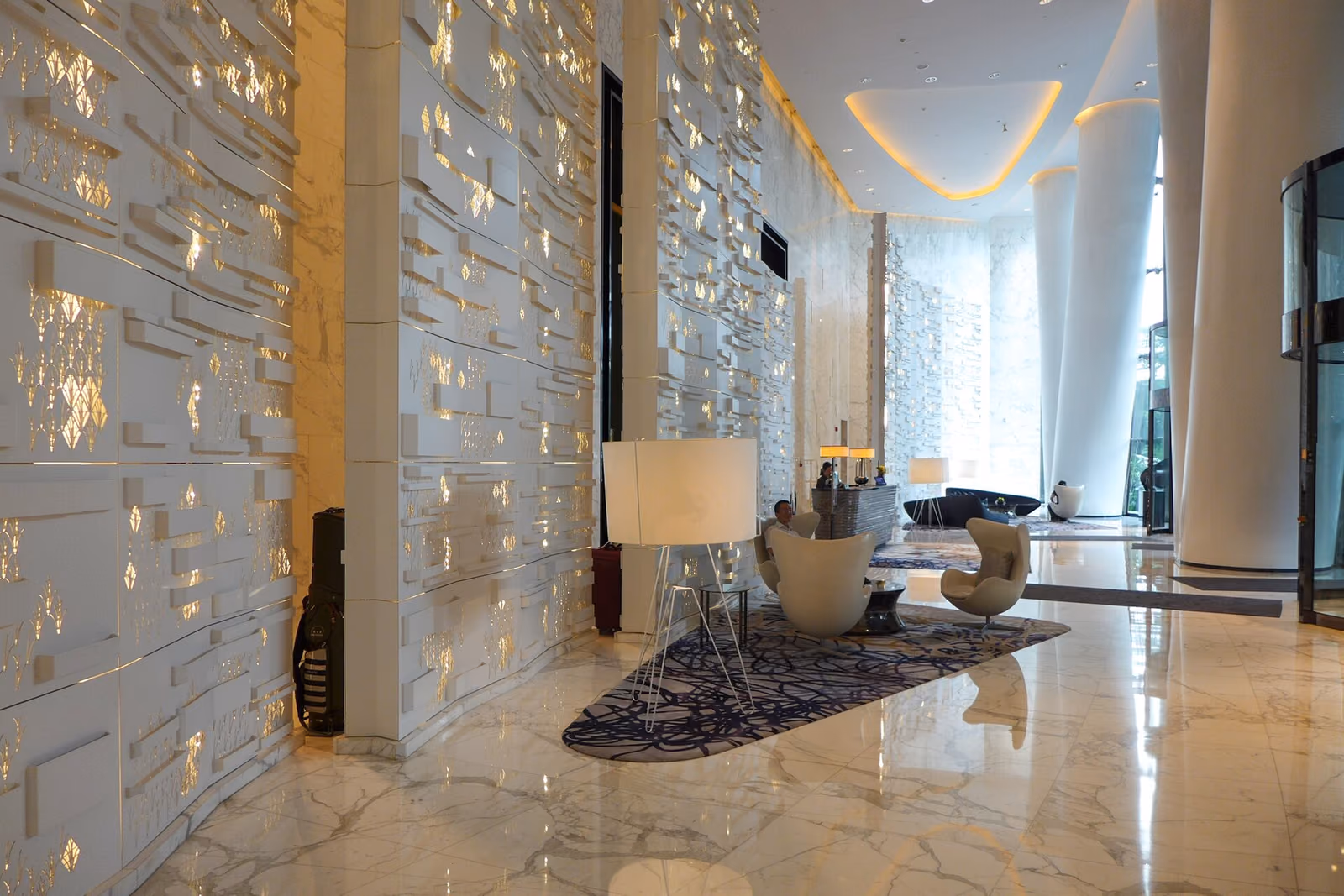Atrium lobby at Four Seasons Hotel Guangzhou