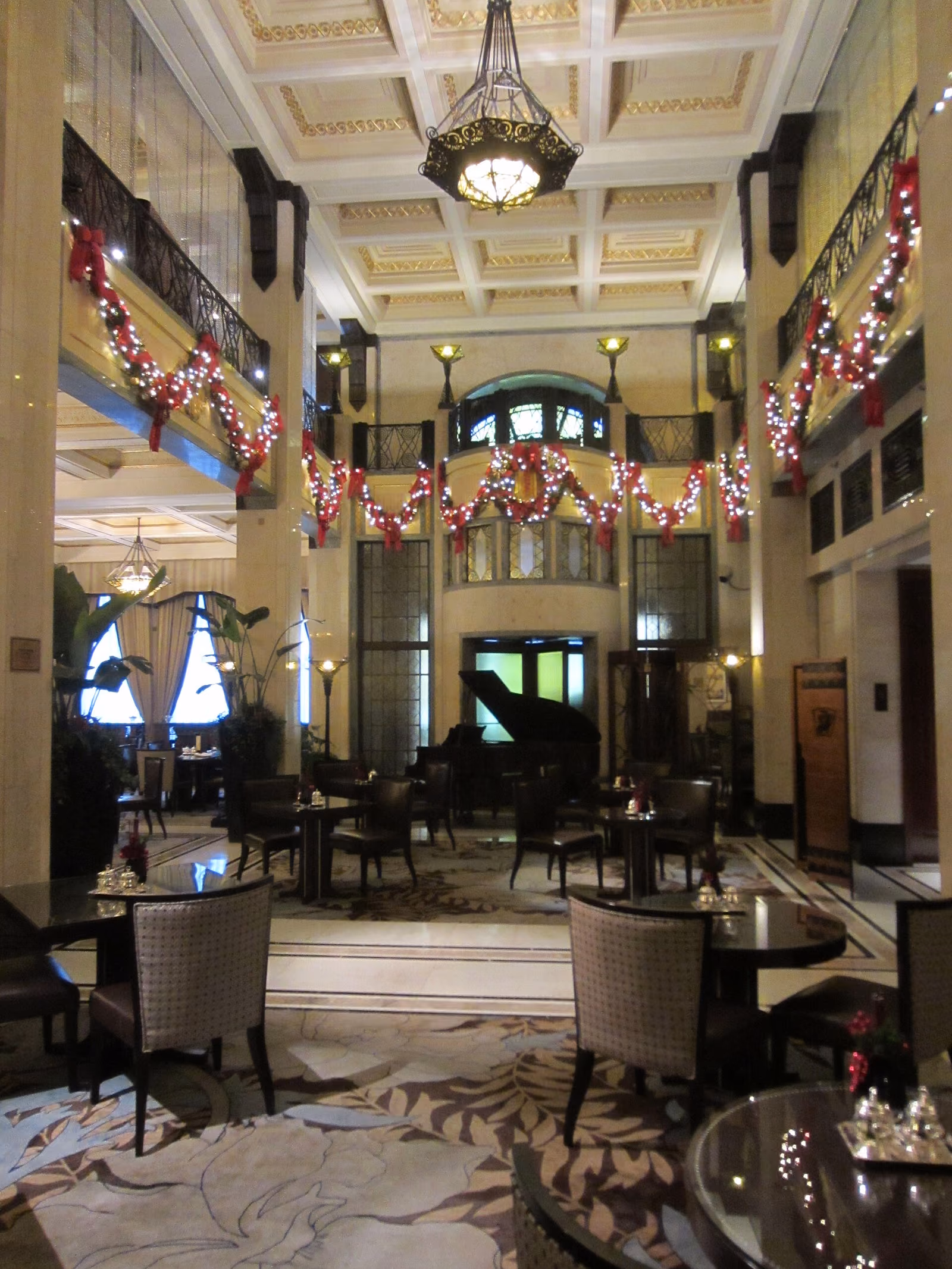 Heritage lobby at Waldorf Astoria Shanghai, photographed in 2015