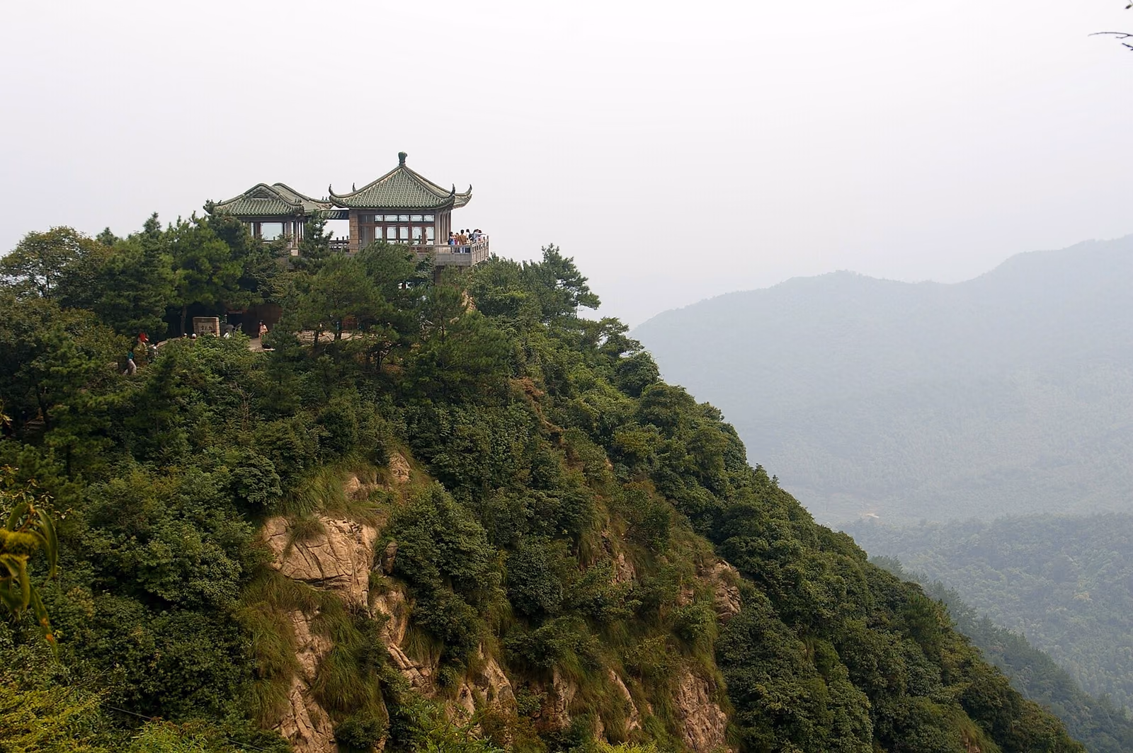 A shaded landscape in the Moganshan hill station