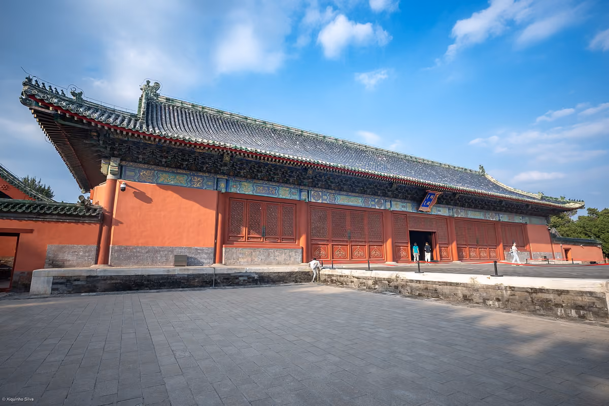 Historic hall at Xiannongtan, home of the Beijing Ancient Architecture Museum