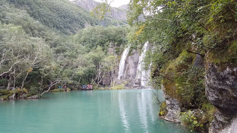 Lvyuantan Pool in Changbaishan, China