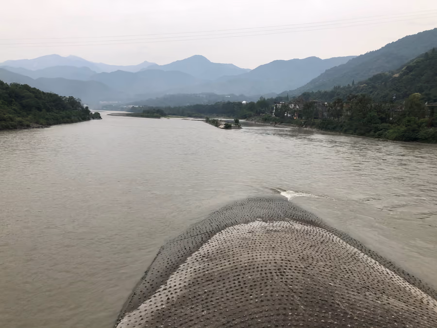 Dujiangyan Irrigation System in Chengdu, China