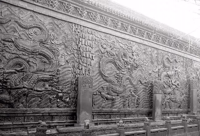 Nine Dragon Wall in Datong, China
