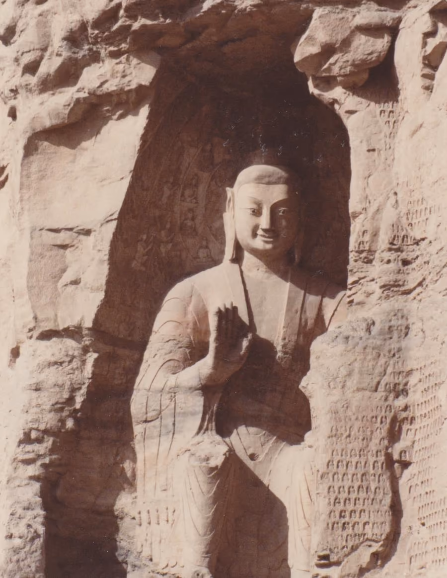 Yungang Grottoes in Datong, China