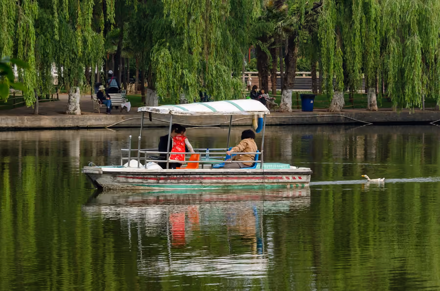 Green Lake Park in Kunming, China