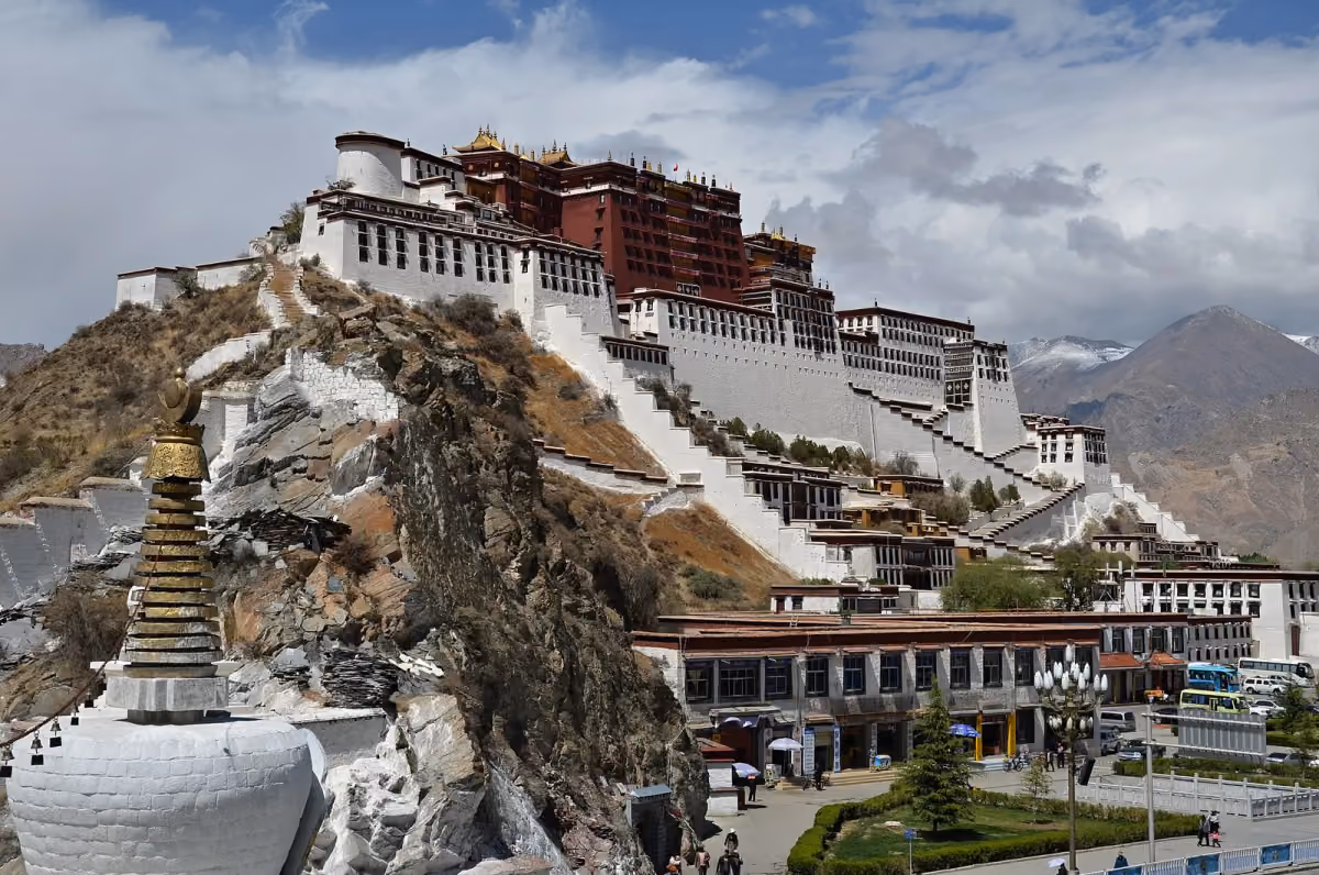 The Potala Palace above Lhasa, Tibet