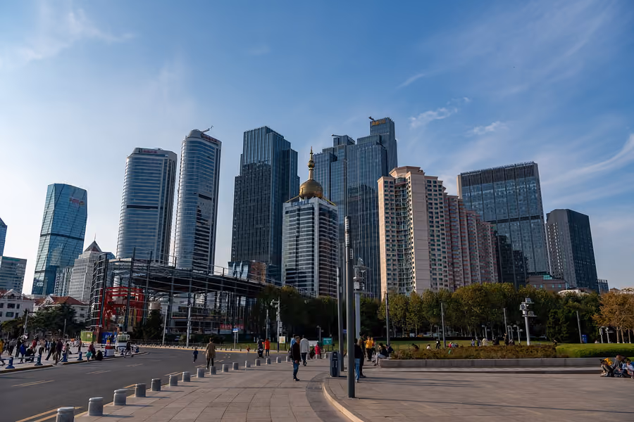 May Fourth Square in Qingdao, China