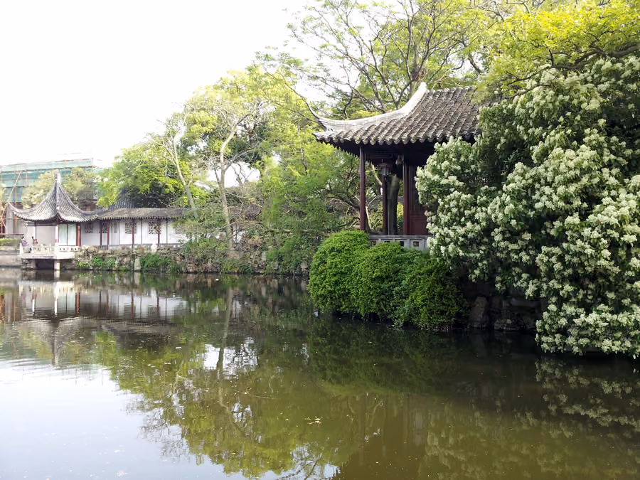 Canglang Pavilion (Surging Waves Pavilion) in Suzhou, China