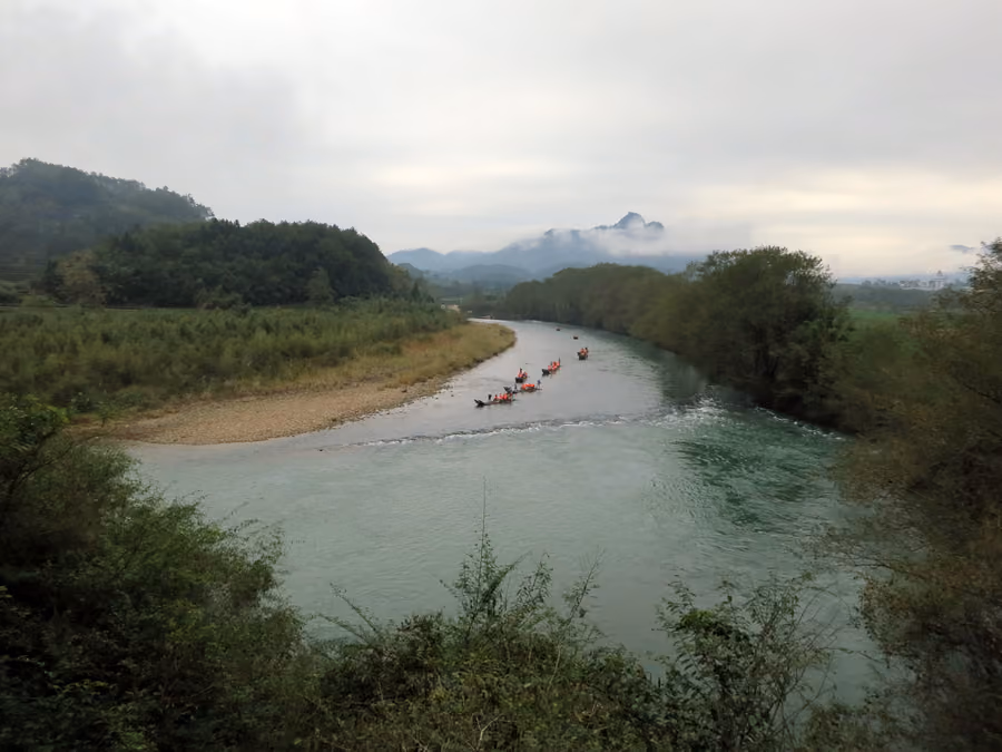 Nine Bend Stream in Wuyishan, China