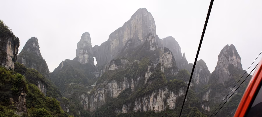 Tianmen Mountain in Zhangjiajie, China